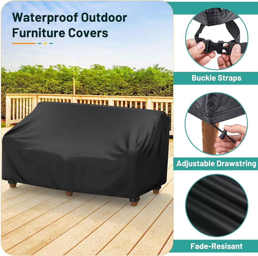 Mrrihand Patio Furniture Covers, 4 Piece Outdoor Furniture Cover Waterproof i...