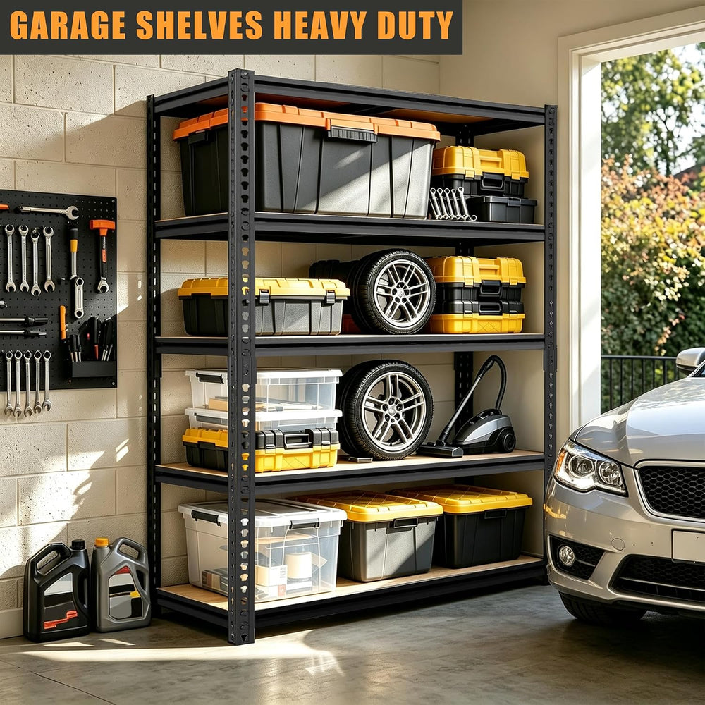 Garage Shelving Load 2400LBS,72H Storage Shelves for Garage