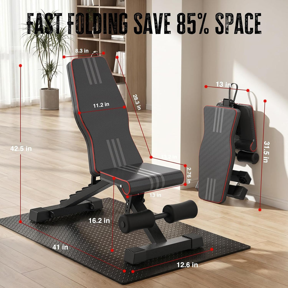 Multi-Function Compact Weight Bench Set Home Gym