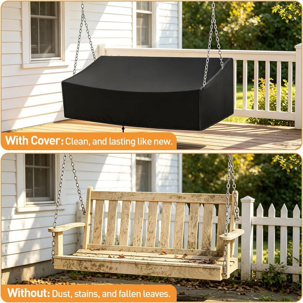 Porch Swing Cover,73 Inch Waterproof Outdoor Hanging Swing Cover