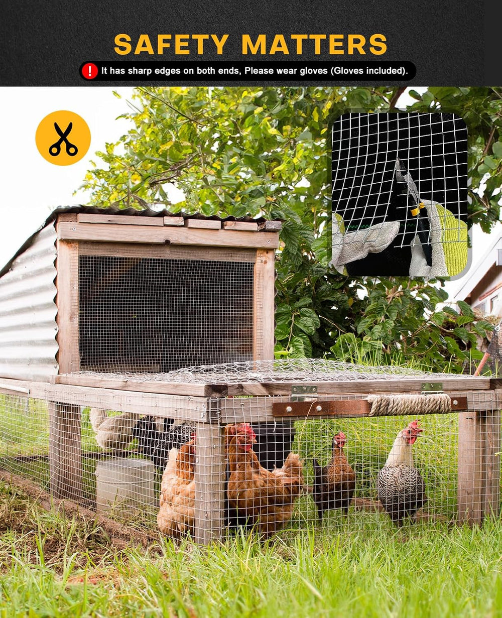 Hardware Cloth 1/2 Inch 36 X 50 ft 19 Gauge Chicken Coop Wire Fencing