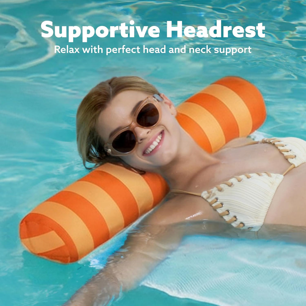 Sloosh 3 Pack Inflatable Pool Float Hammock, Water Lounges, Multi-Purpose Swi...