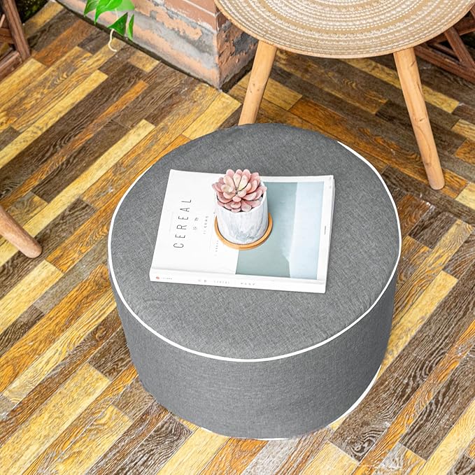 Outdoor Ottoman Outdoor Ottomans for Patio 19x12 Inches Modern Lightweight Fo...