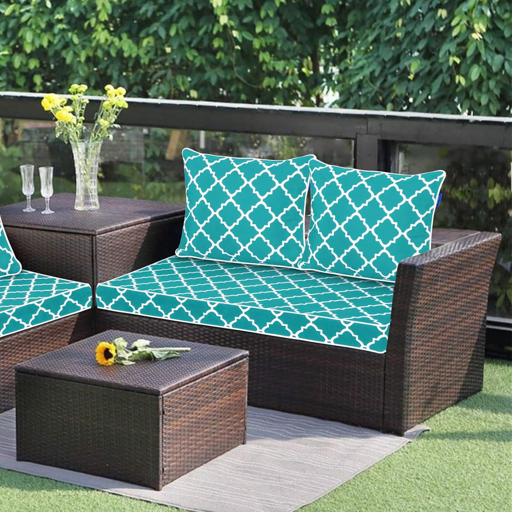 Outdoor Loveseat Cushion Set 46'' x 26'', Outdoor Deep Seat C...