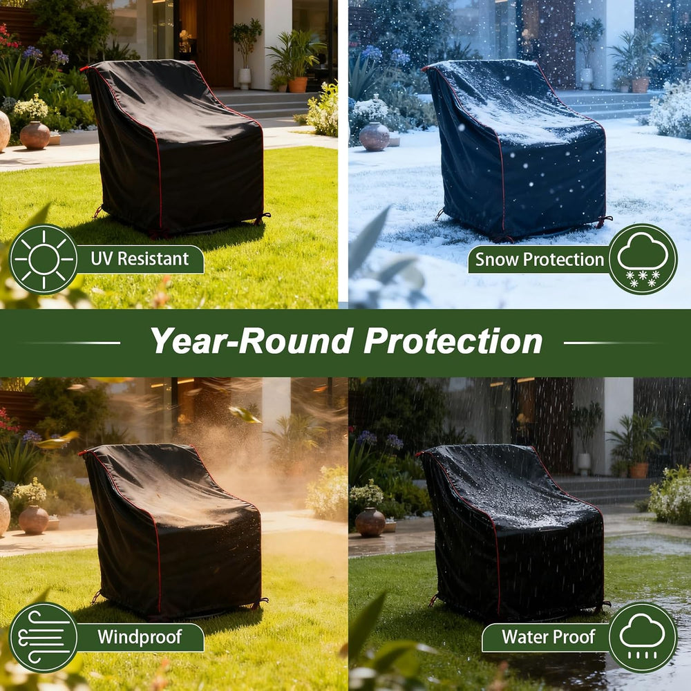 Patio Chair Cover,Outdoor Chair Cover, Waterproof, UV Resistant Outdoor Patio...