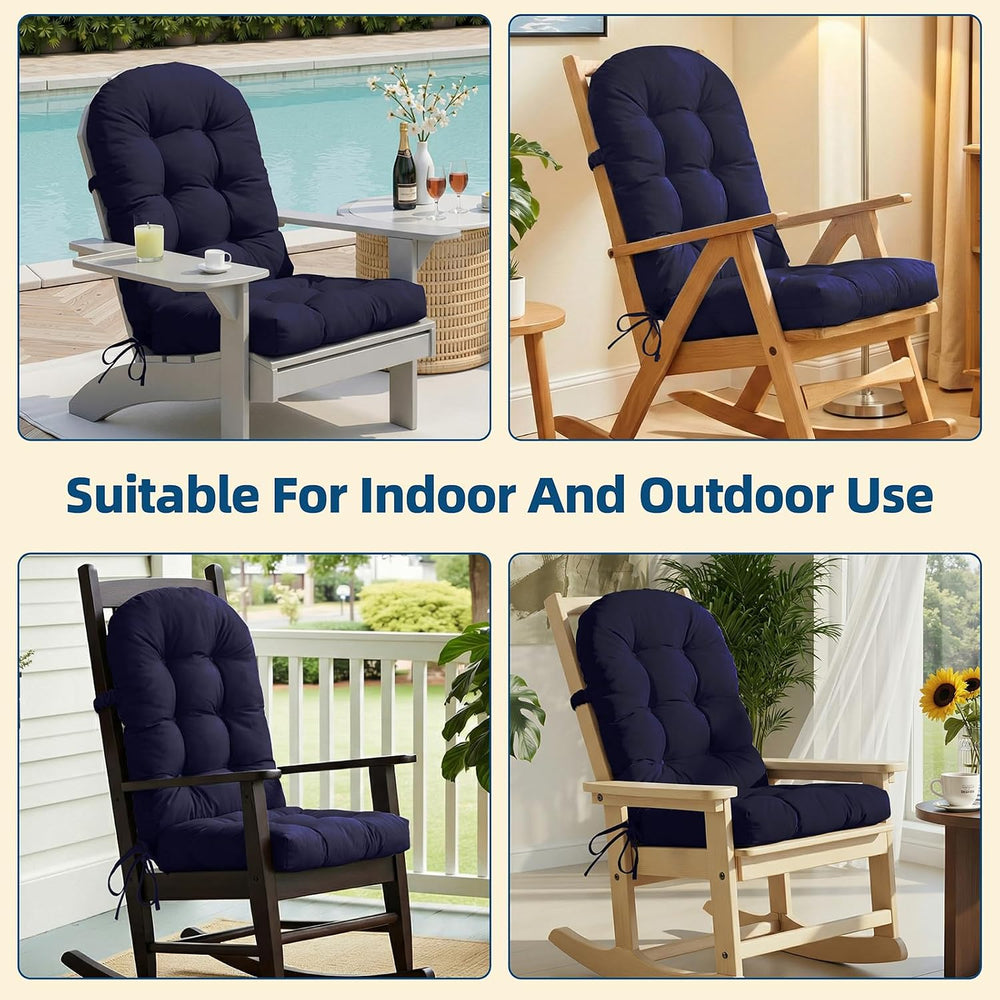 Adirondack Chair Cushion with Non-Slip & Waterproof, 44x19x4 Inch Thick H...