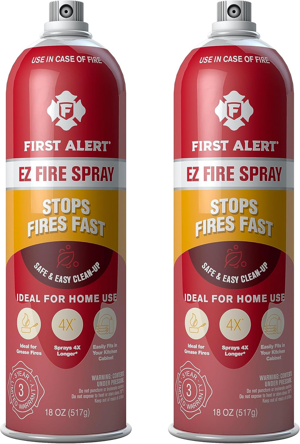 First Alert EZ Fire Spray, Extinguishing Aerosol Spray