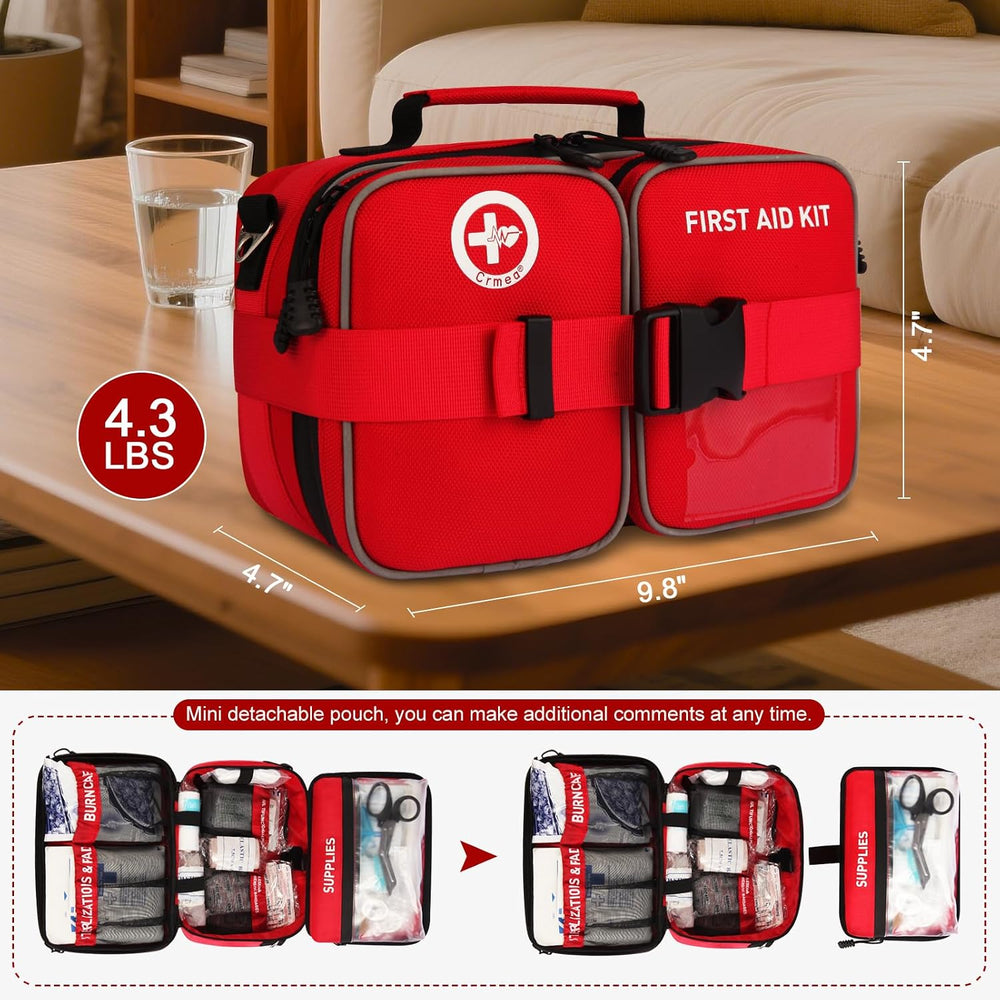 516 Piece First Aid Kit for Car, Travel & Home, FSA Eligible HSA Items - ...
