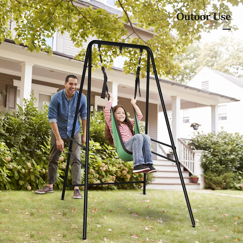 Outdoor Hanging Chair Stand, Heavy-Duty 450 LBS Support Outdoor Hammock Chair...