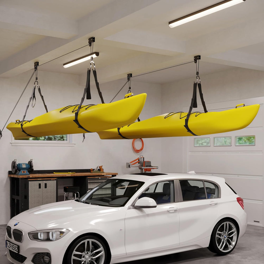 RAD Sportz Kayak Hoist 2-Pack Quality Garage Storage Canoe Lift with 125 lb C...