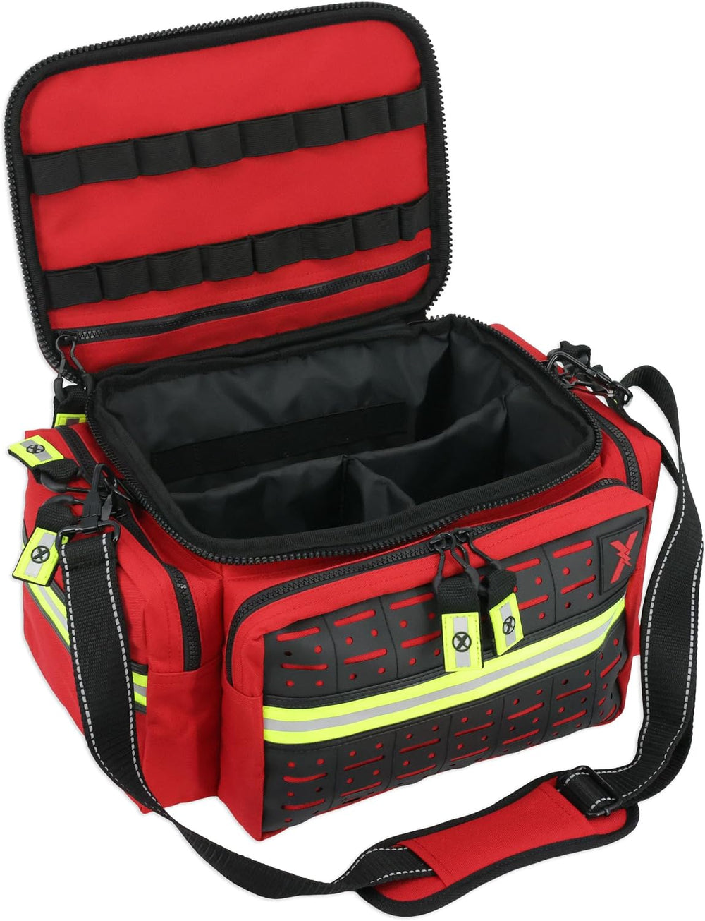 Lightning X Mid-Sized First Responder EMT Bag | LXMB25 | Fully Stocked w/ 240...