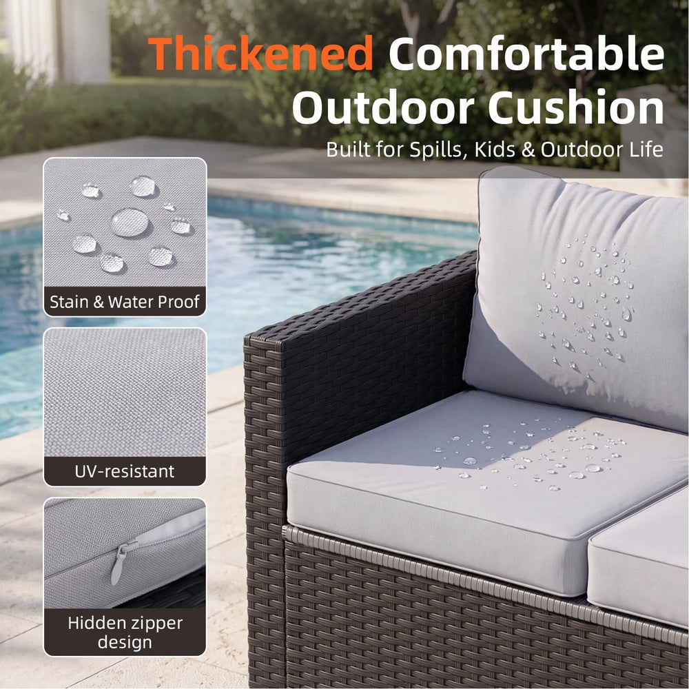 LazySunsets 1-Piece Outdoor Patio Furniture Set, Grey