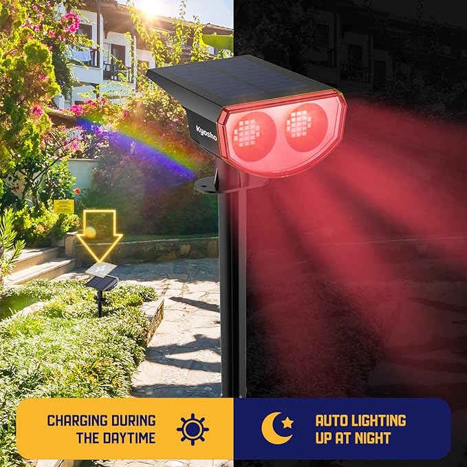 Kyosho IP67 Waterproof Color Solar Spot Lights Outdoor, Color Changing Outdoo...