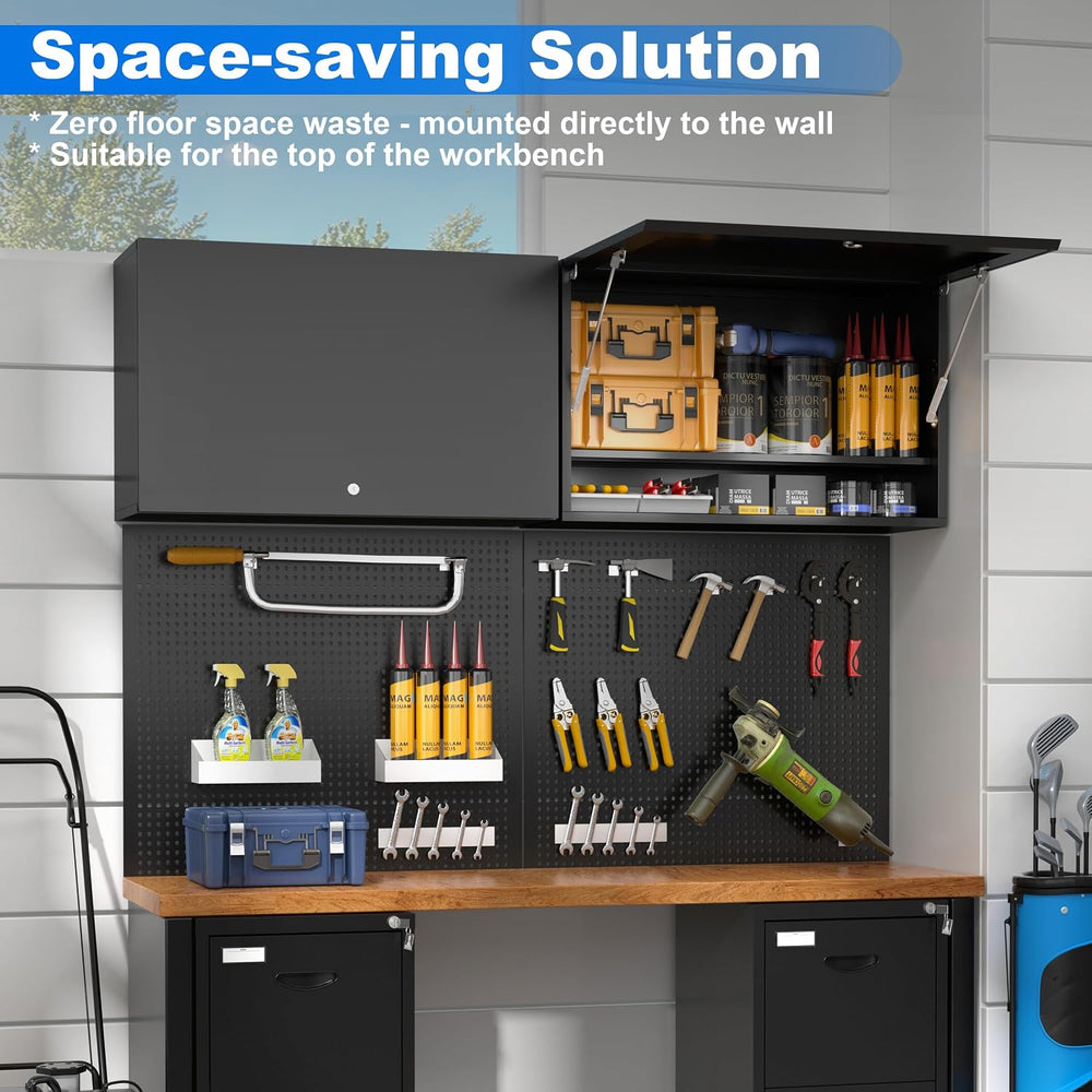 20" Metal Garage Wall Cabinet with Door and Adjustable Shelf