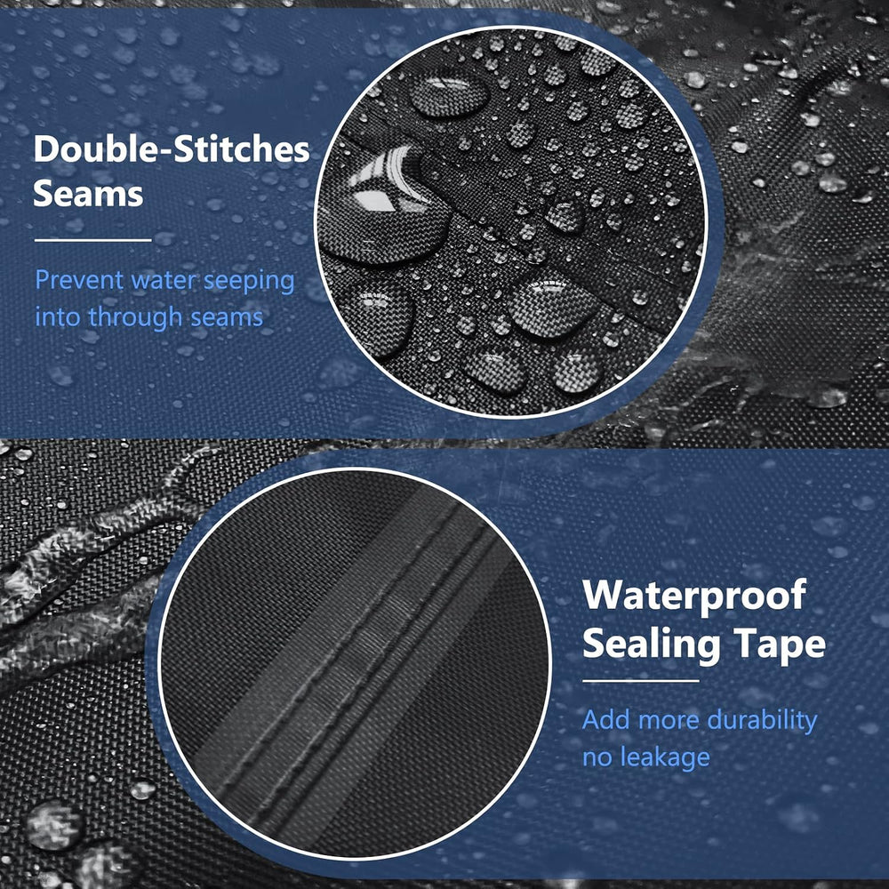 STARTWO Outdoor Furniture Cover Waterproof 4 Piece, Black, Regular, 420D