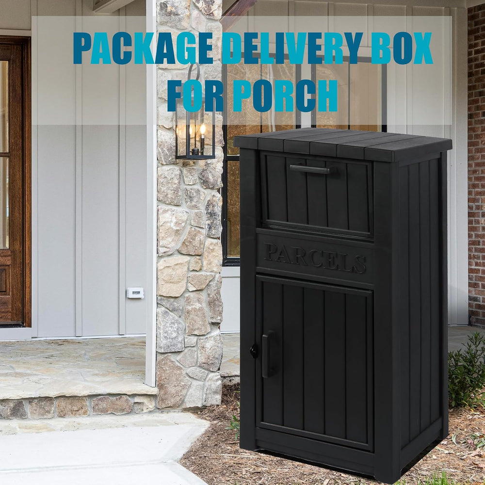 LHBGO Package Delivery Box for Outside, Outdoor Storage with Lockable Secure,...