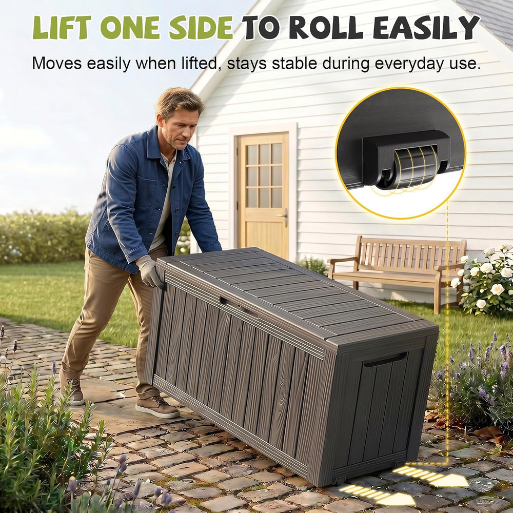 Vixzen 130 Gal Package Delivery Box Lockable Outdoor Storage Boxes