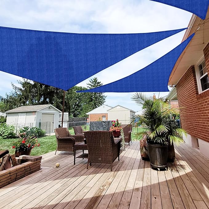 Patio Paradise 20' x 20' x 20' Sun Shade Sail Triangle Canopy Sha...