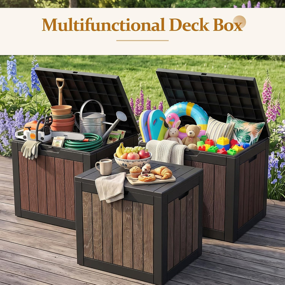 EFU Outdoor Storage Deck Box (55 Gallon, Gen 2) UV-Resistant