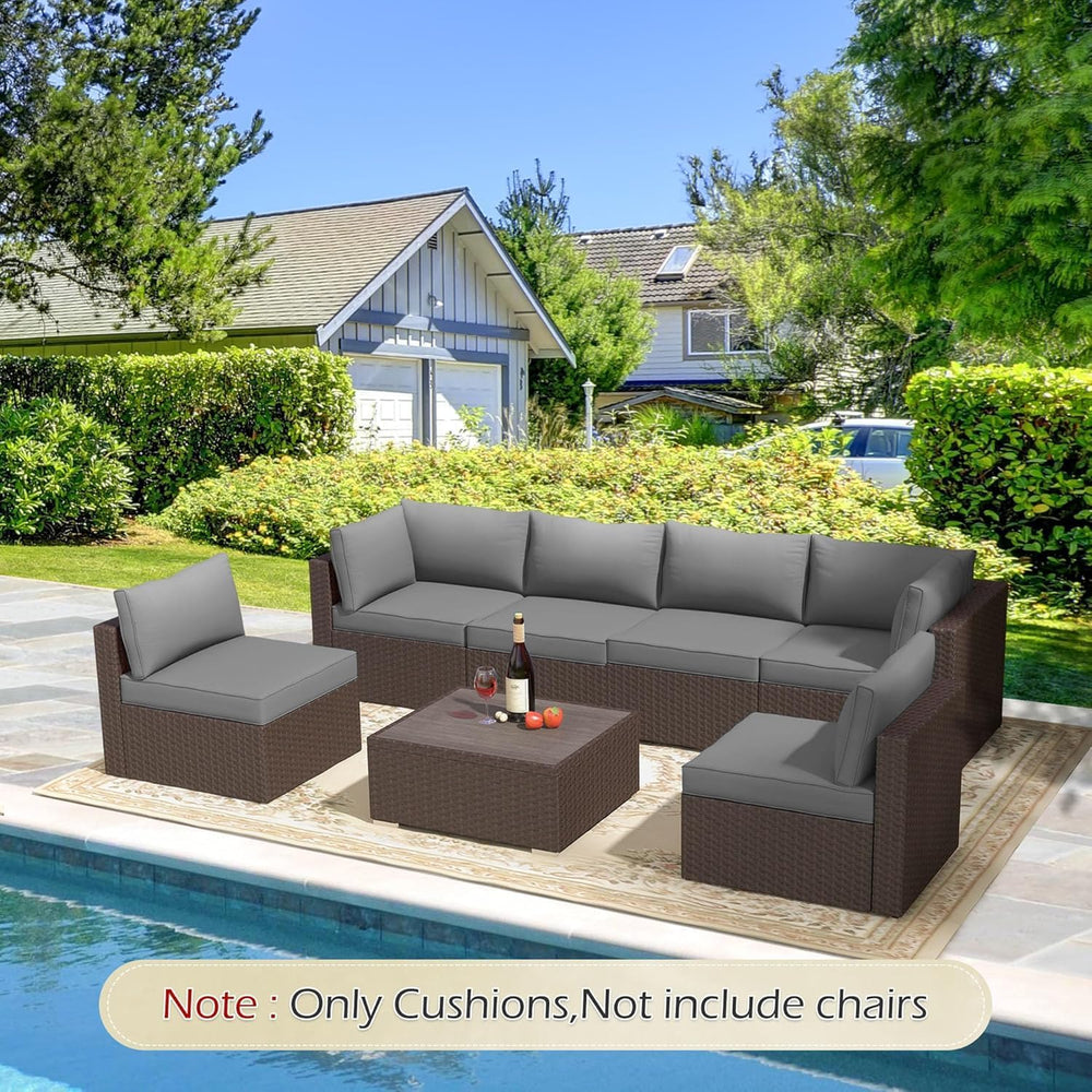 HOMREST Outdoor Replacement Cushions for Patio Furniture,Water-Repellent Sofa...