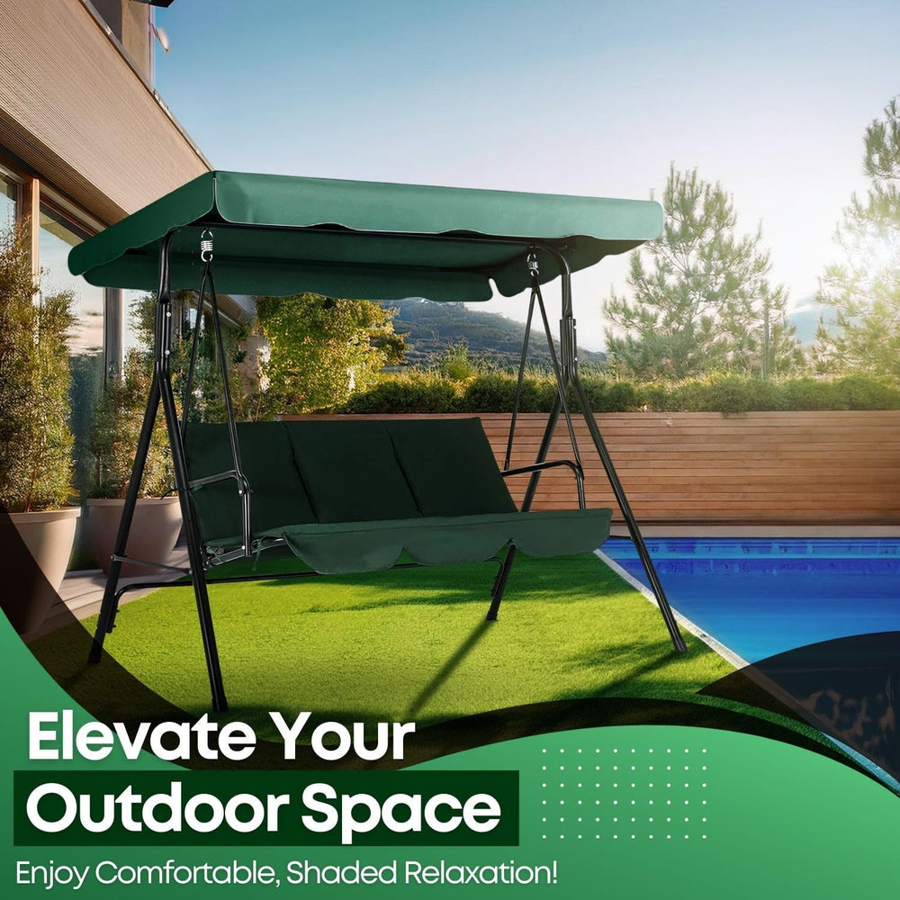 Flexzion Replacement Canopy for Outdoor Swing - 75" x 52" / 1.90m x...
