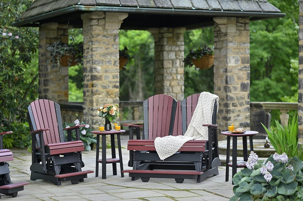 LuxCraft Adirondack Balcony Glider - 5' with Drop Down Console (Brazilian...