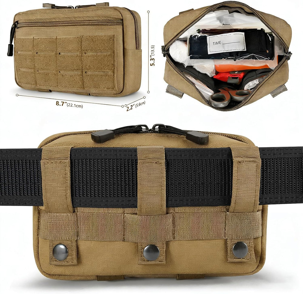 IFAK Trauma Kit with Tourniquet, 4-Inch Israeli Bandage, Elastic Bandages, Se...