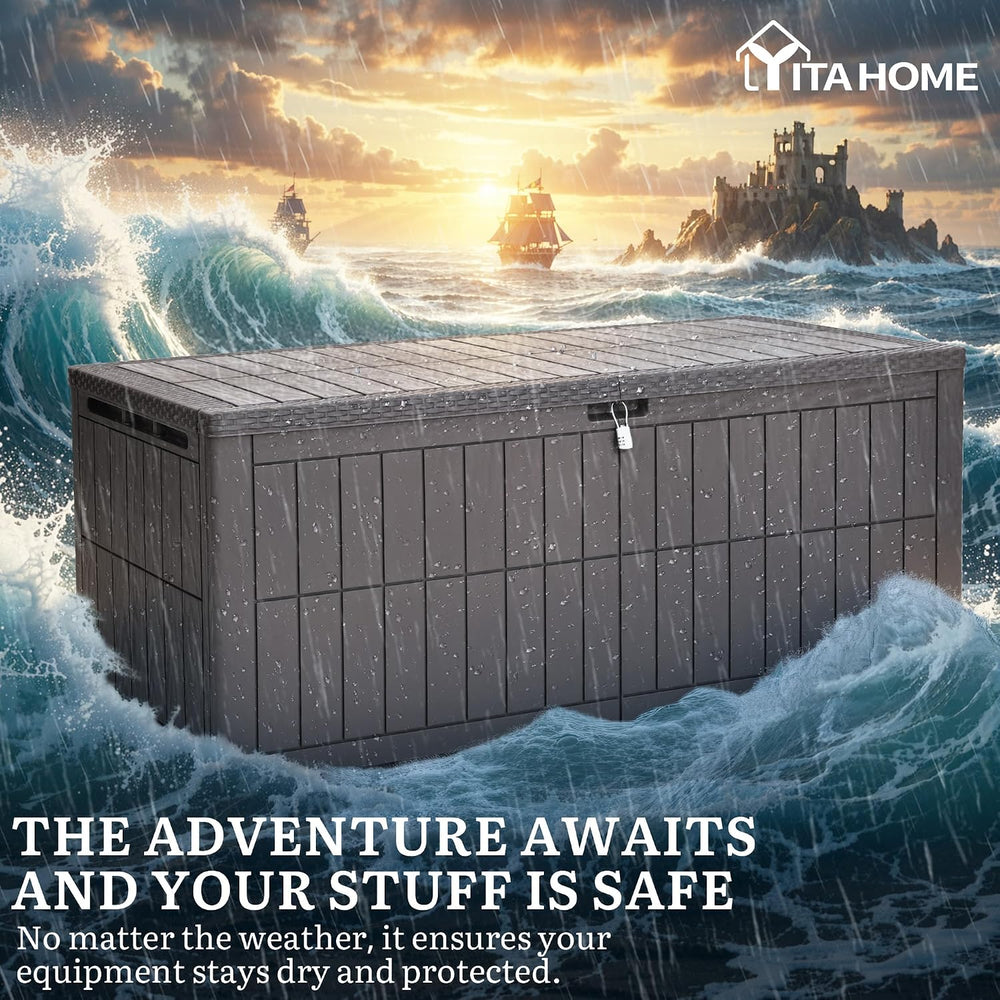 YITAHOME XXL 240 Gallon Extra Large Deck Box