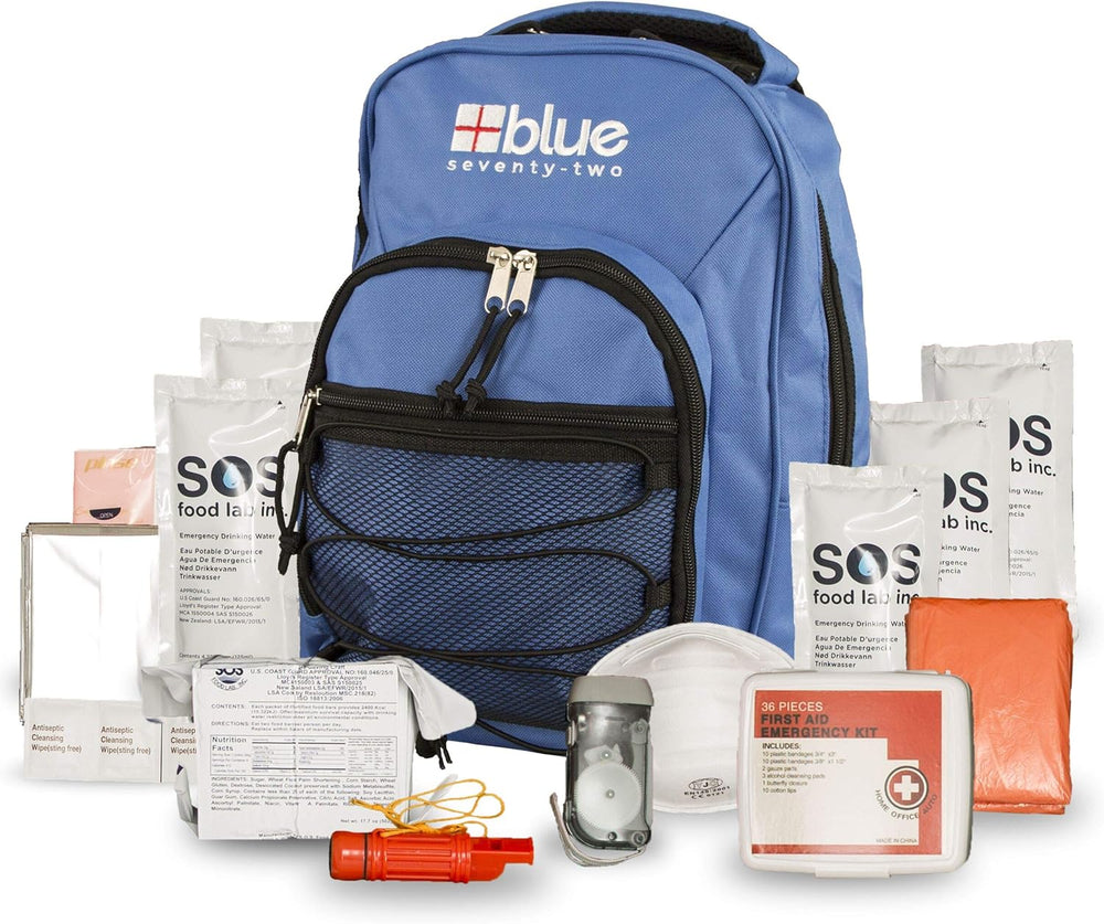 Blue Coolers Blue Seventy-Two | 72 Hour Emergency Backpack Survival Kits for ...