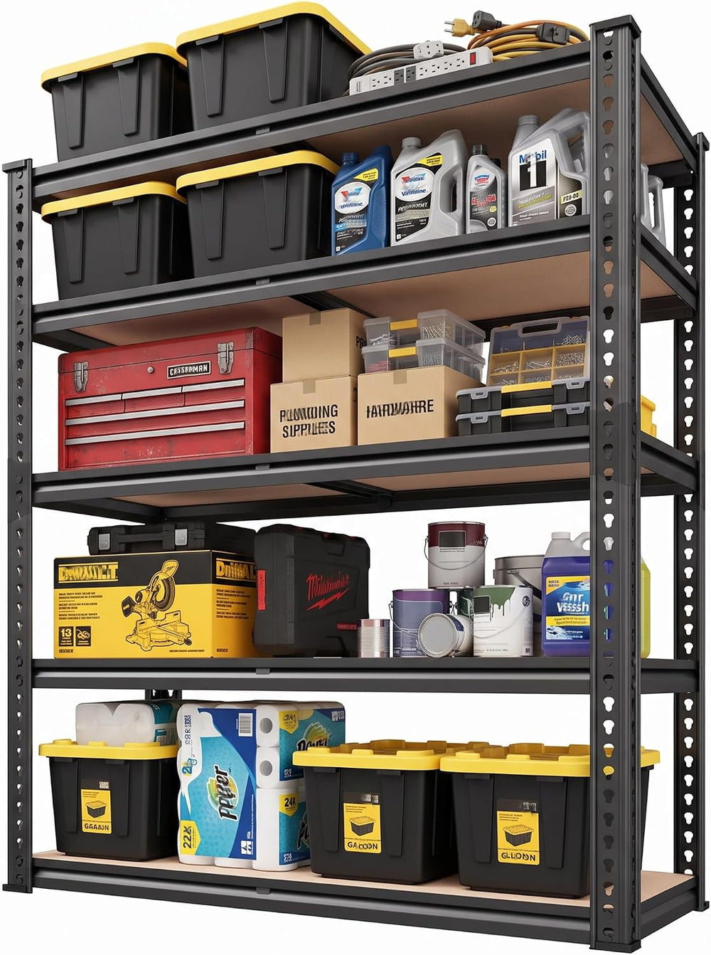 REIBII 40" W Storage Shelves Load 2500Lbs for Garage Pantry Closet Kitchen
