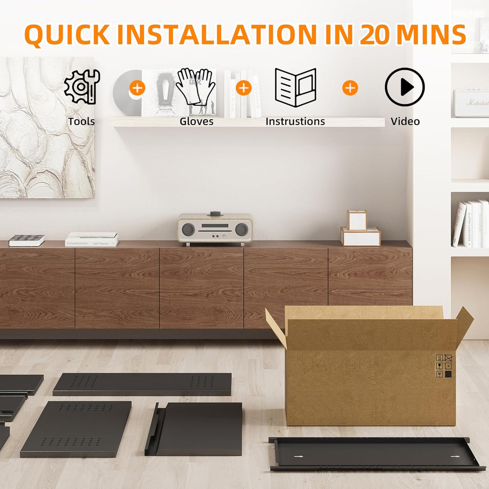 Garage Wall Cabinet, 13.8" H Metal Wall Cabinet with Up-Flip Door