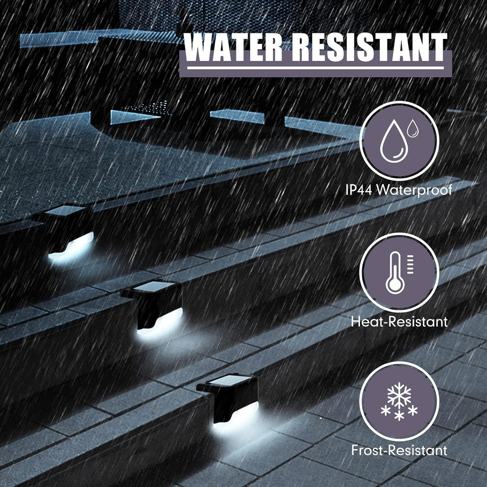 Tuanse 36 Pack Solar Deck Lights Outdoor Step Waterproof LED Stairs Lights Ou...