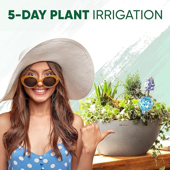 Plant Watering Globes Set of 8 - Small Self Watering Globes for Indoor & ...