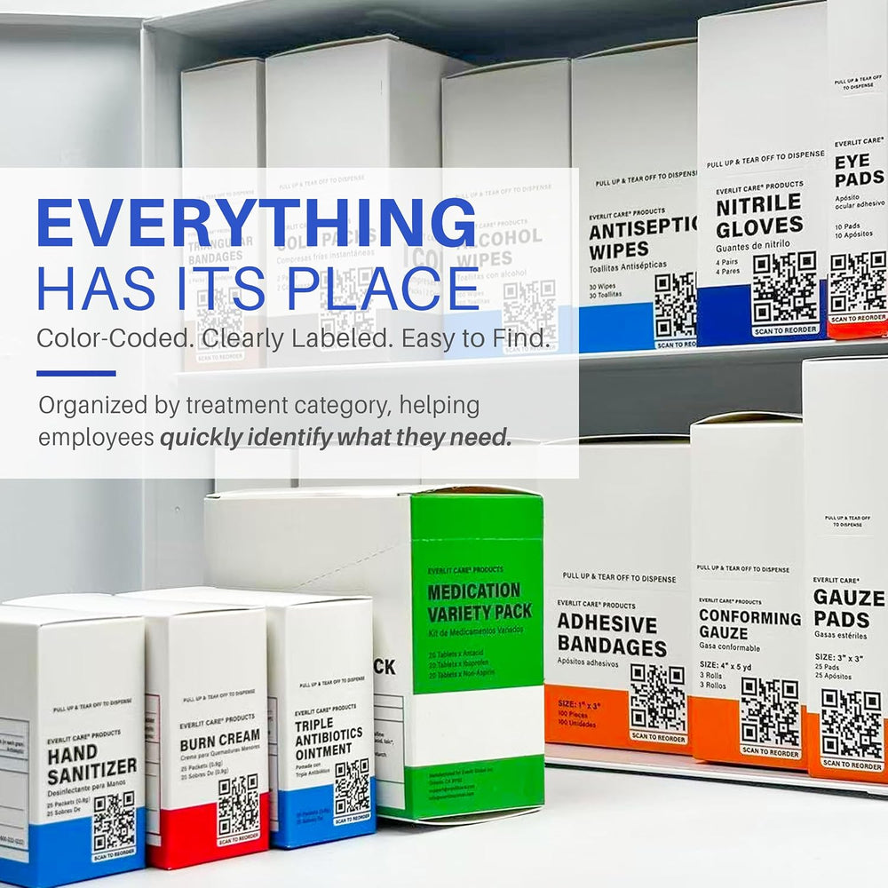 EVERLIT CARE First Aid Kit Refill OSHA-Compliant 50-Person