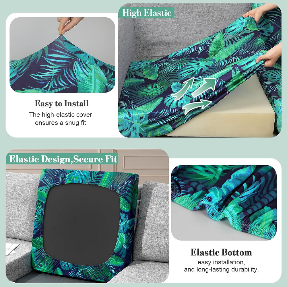 8Pcs Patio Cushion Covers Stretch Outdoor Furniture Protector Slipcovers