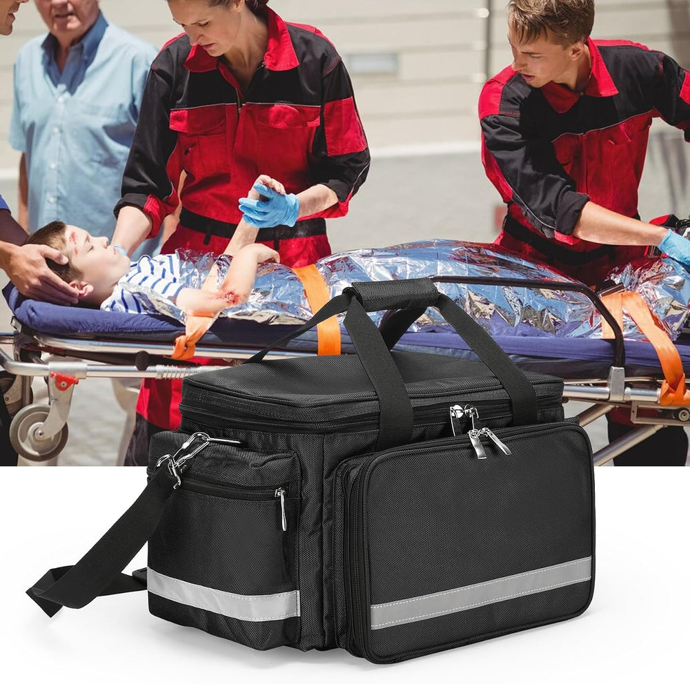 First Aid Bag Medical Empty Bag Emergency Responder Trauma Bag Empty, Profess...