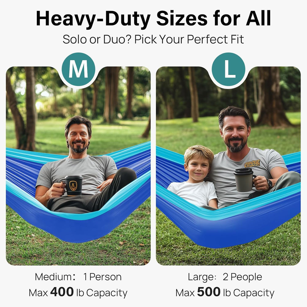 Kootek Camping Hammock 500lbs Capacity Outdoor Camping Essentials, Double