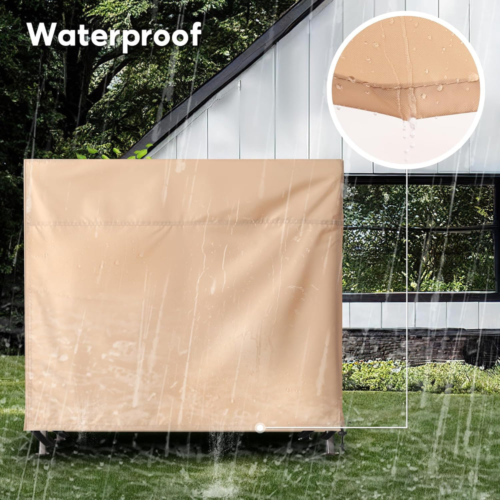 Outdoor 3 Triple Seater Hammock Patio Swing Chair Cover, Water-Resistant, All...