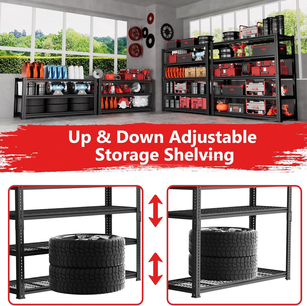Storage Shelves, Garage Shelving Heavy Duty 2500 LBS Capacity, 40"L x 18...