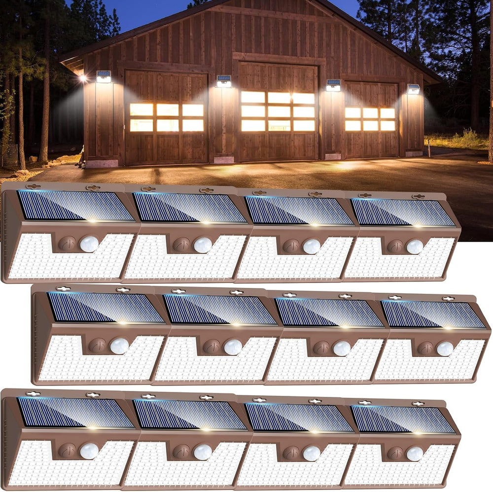 Peasur Solar Lights Outdoor Waterproof [12 Packs/140 LEDs], 3 Lighting Modes ...