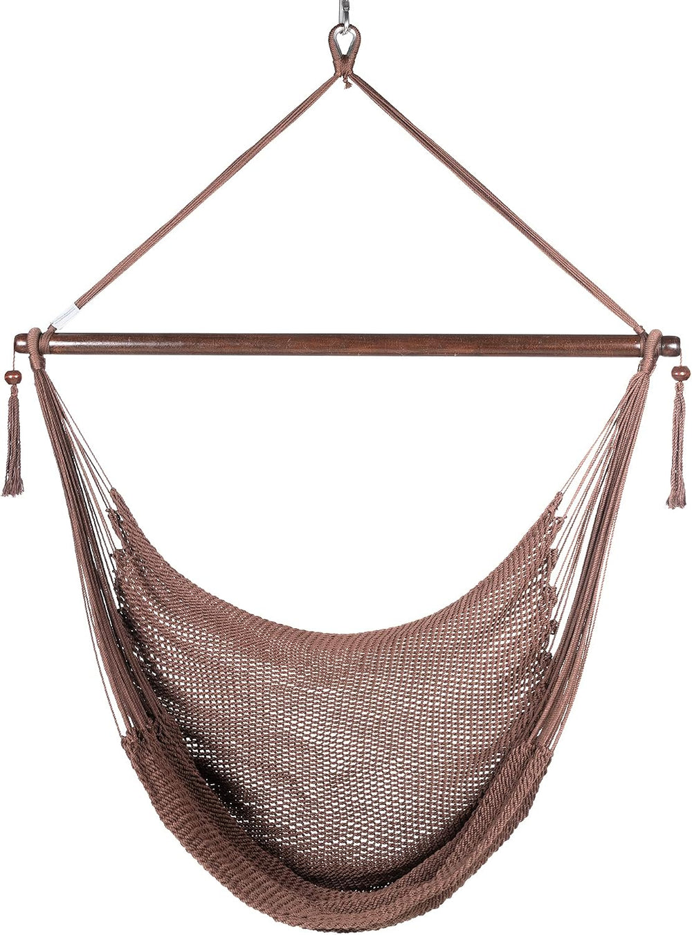 Large Chair with Footrest - 48 Inch - Polyester - Hanging Chair - Mocha