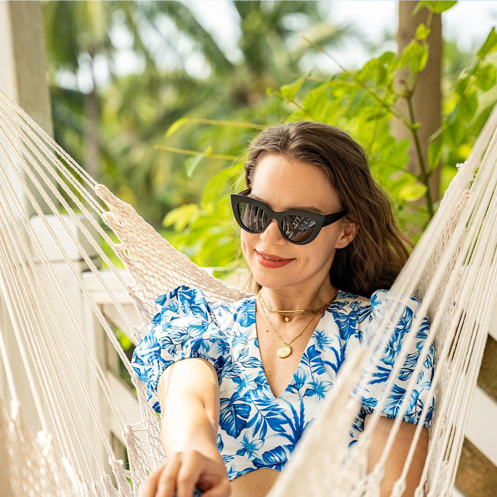 Lazy Daze Hammock Chair, Hanging Swing Chair, Caribbean Rope Chair