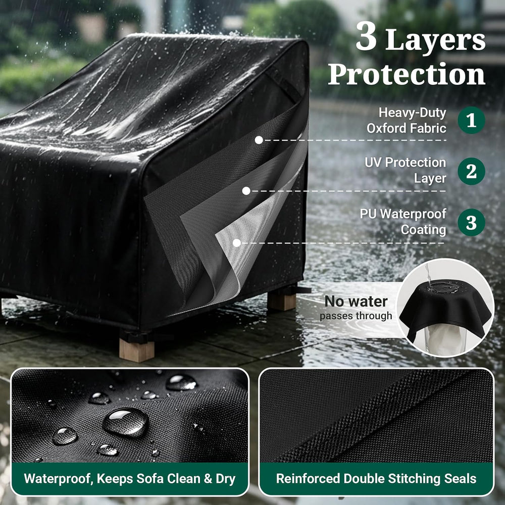 MR. COVER Patio Furniture Covers Waterproof, Outdoor Chair Covers for Rocking...