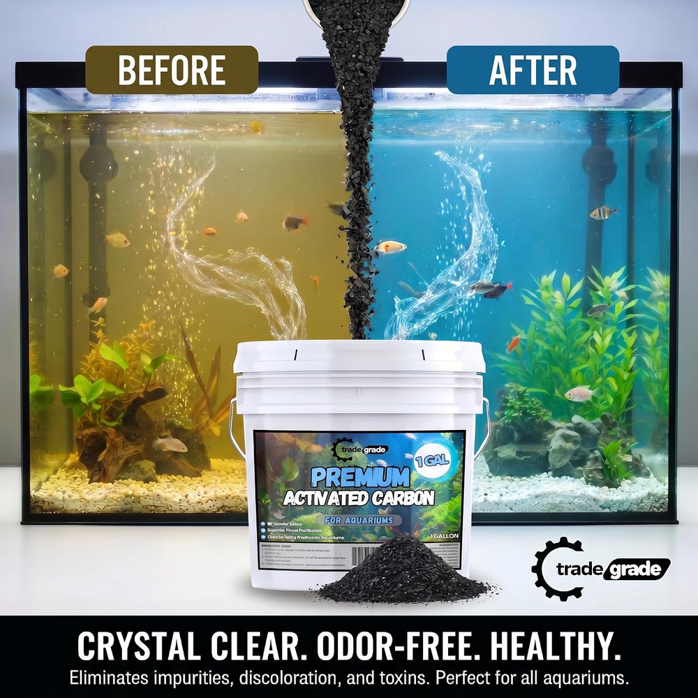 TradeGrade Premium Activated Carbon (1 Gallon) Granular Charcoal Filter Media...