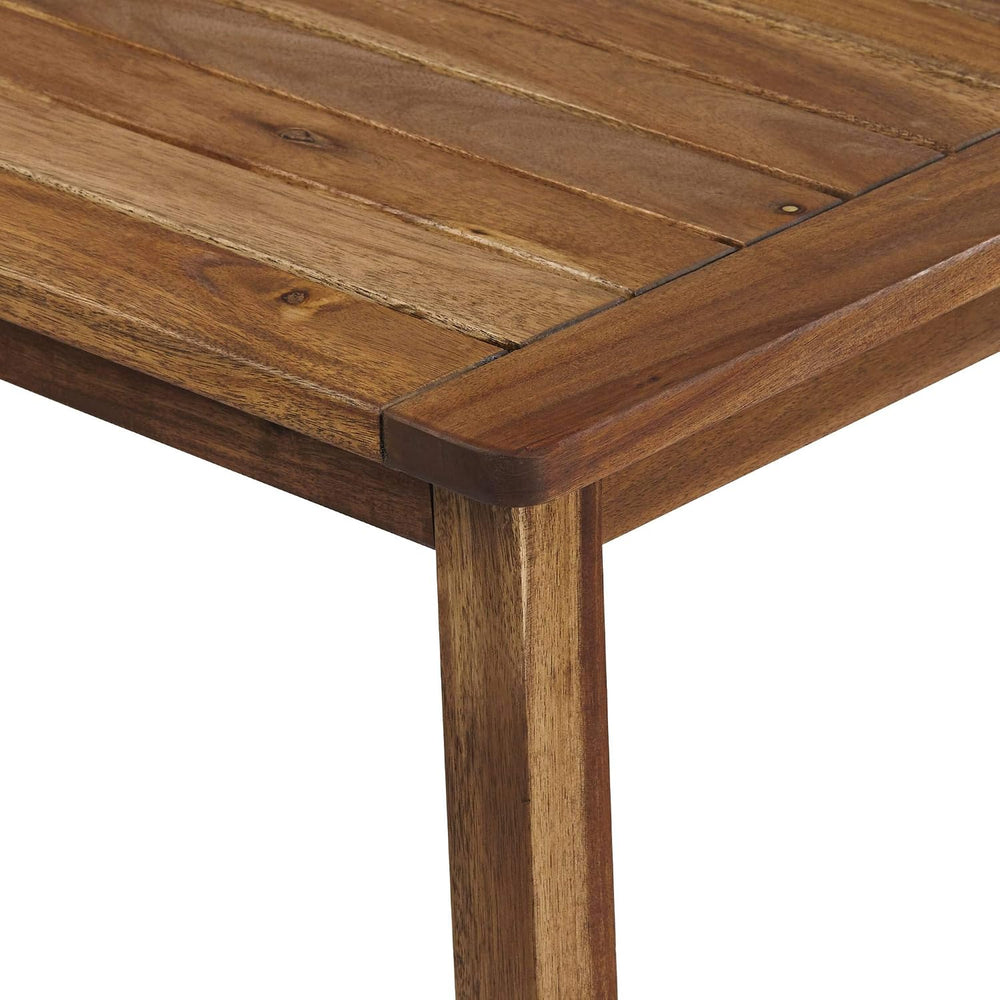 Perry Farmhouse Rustic Acacia Wood Rectangular Outdoor Coffee Table 43 1/4&qu...