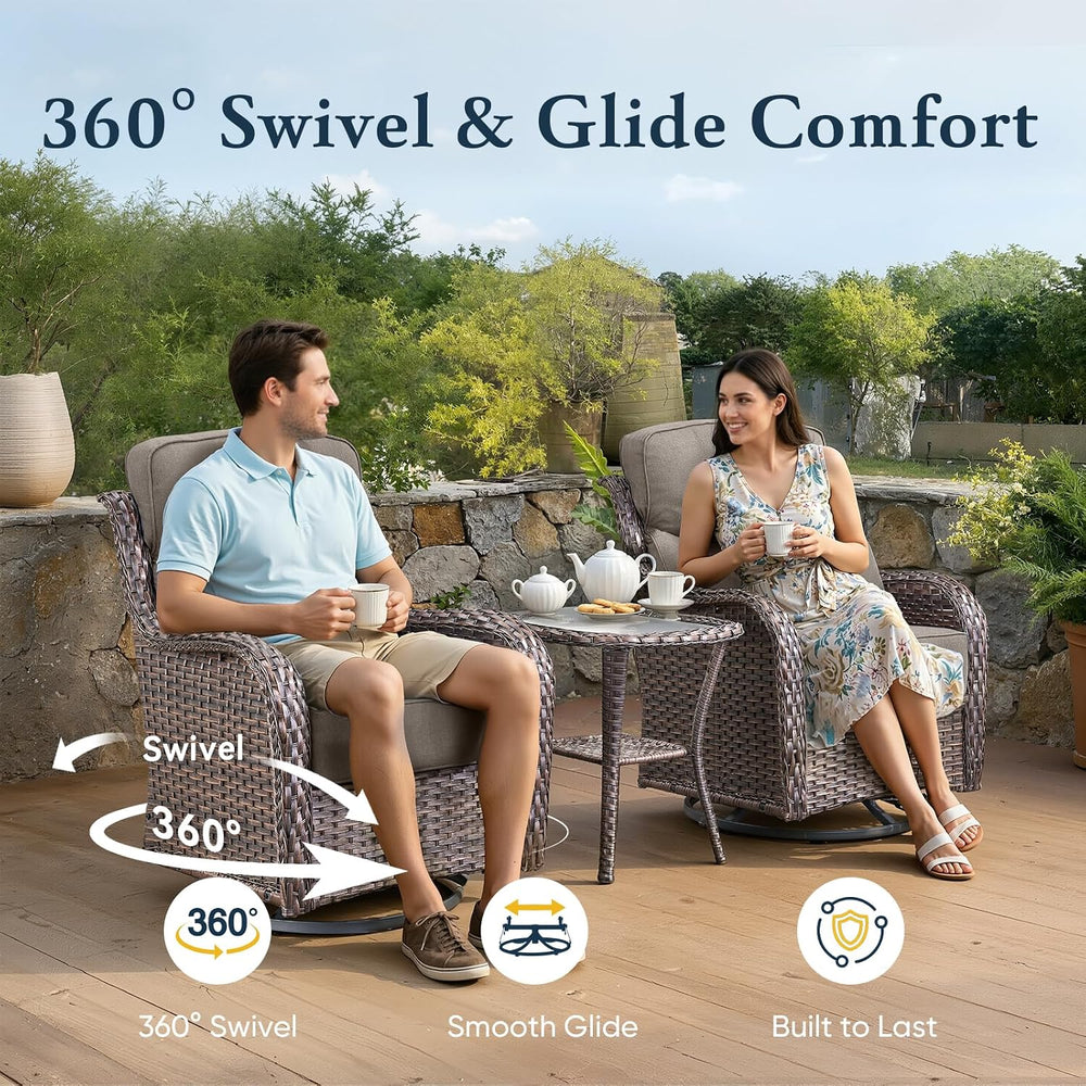 Belord Luxury 6" Thick Cushioned 7 Pieces Patio Furniture Set with Outdo...