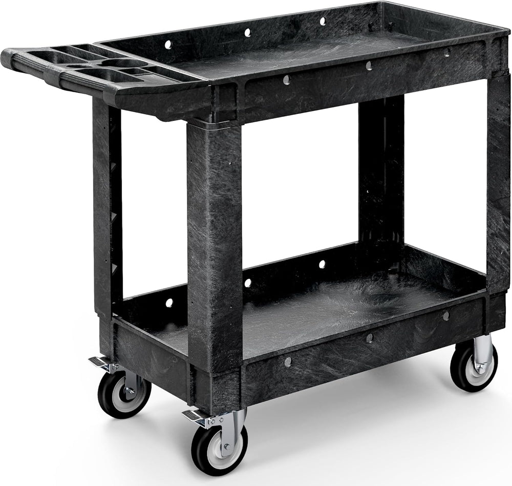 YITAHOME Black Utility Cart on Wheels, 550 lbs Capacity, 40 x 17 Inch