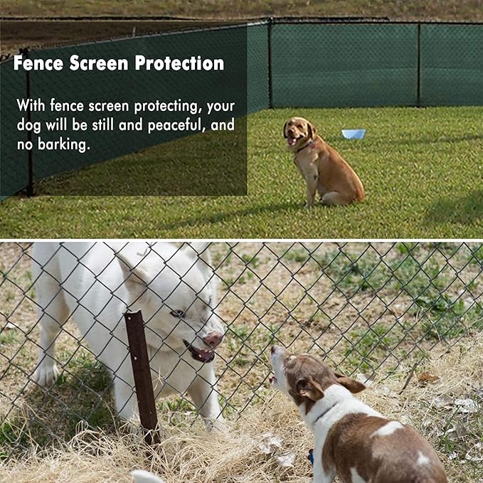 UPGRADE Privacy Screen Fence 6' x 50' Commercial Shade Cover with Bra...