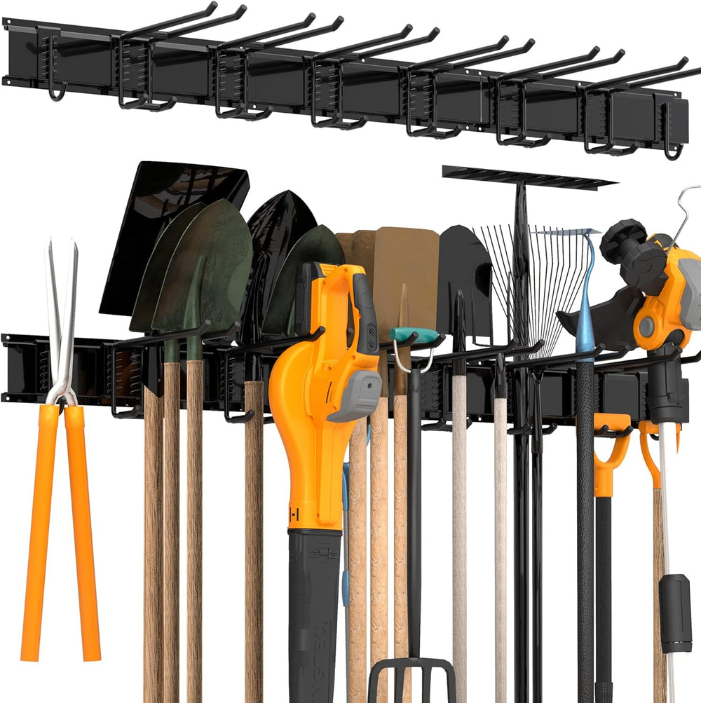 Garage Wall Organizer, Heavy Duty Tool Hangers for Garage Wall with 8 Double ...