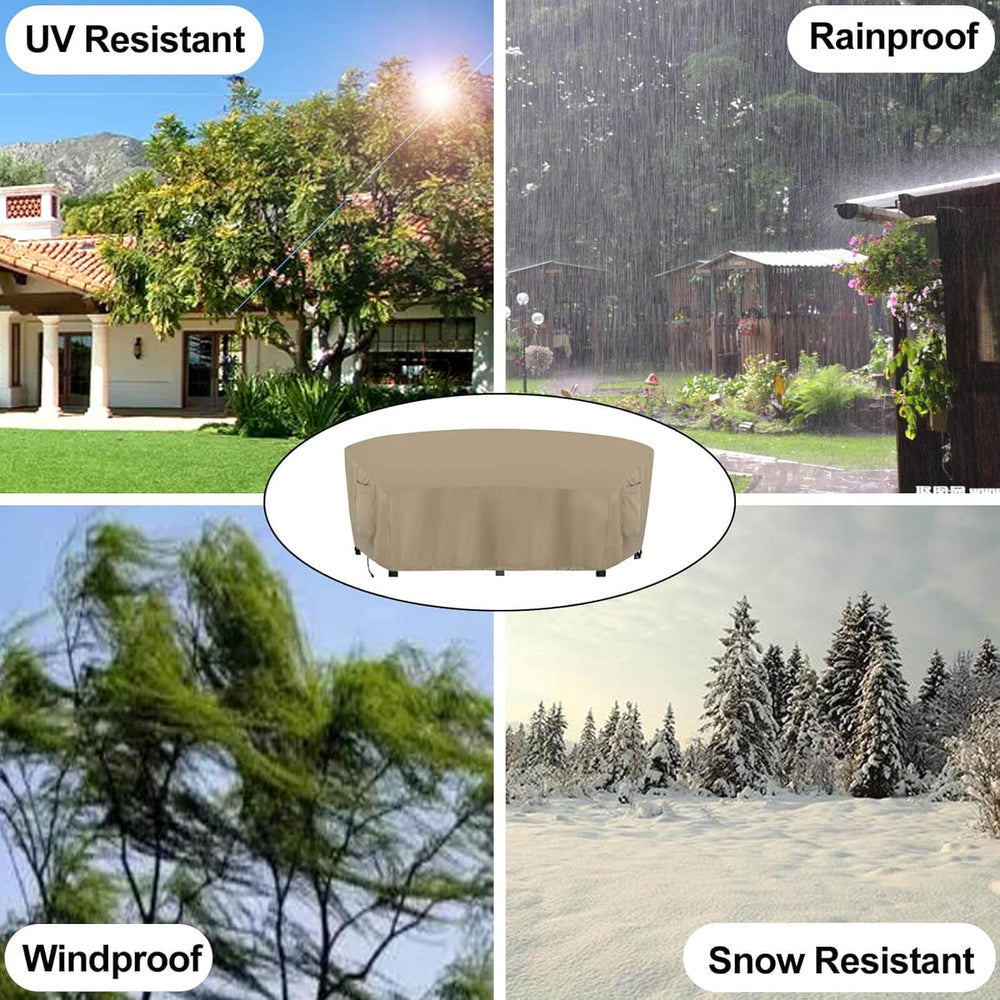 OutdoorLines Waterproof Curved Outdoor Sectional Cover